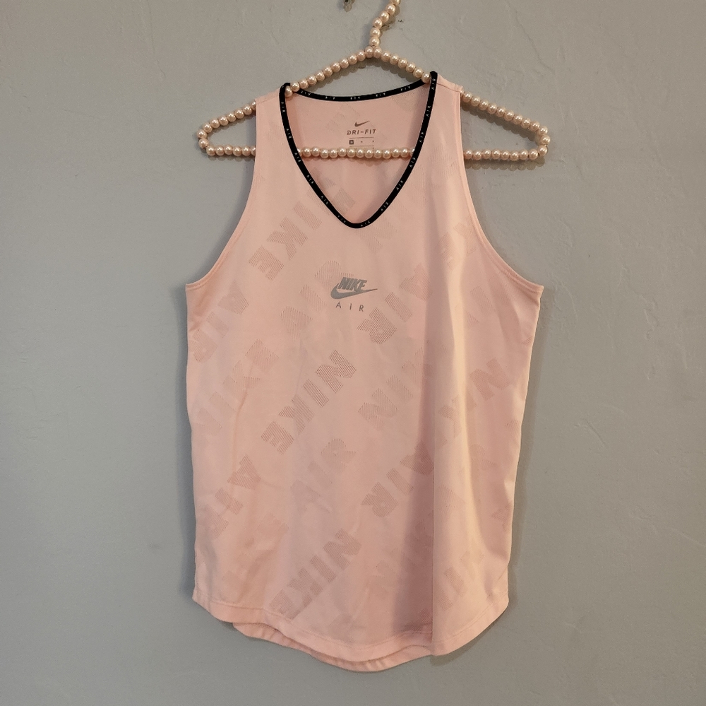 Nike Dry Women's Dri-Fit Running Open Back Tank Top PINK DD2266 664 SIZE M.